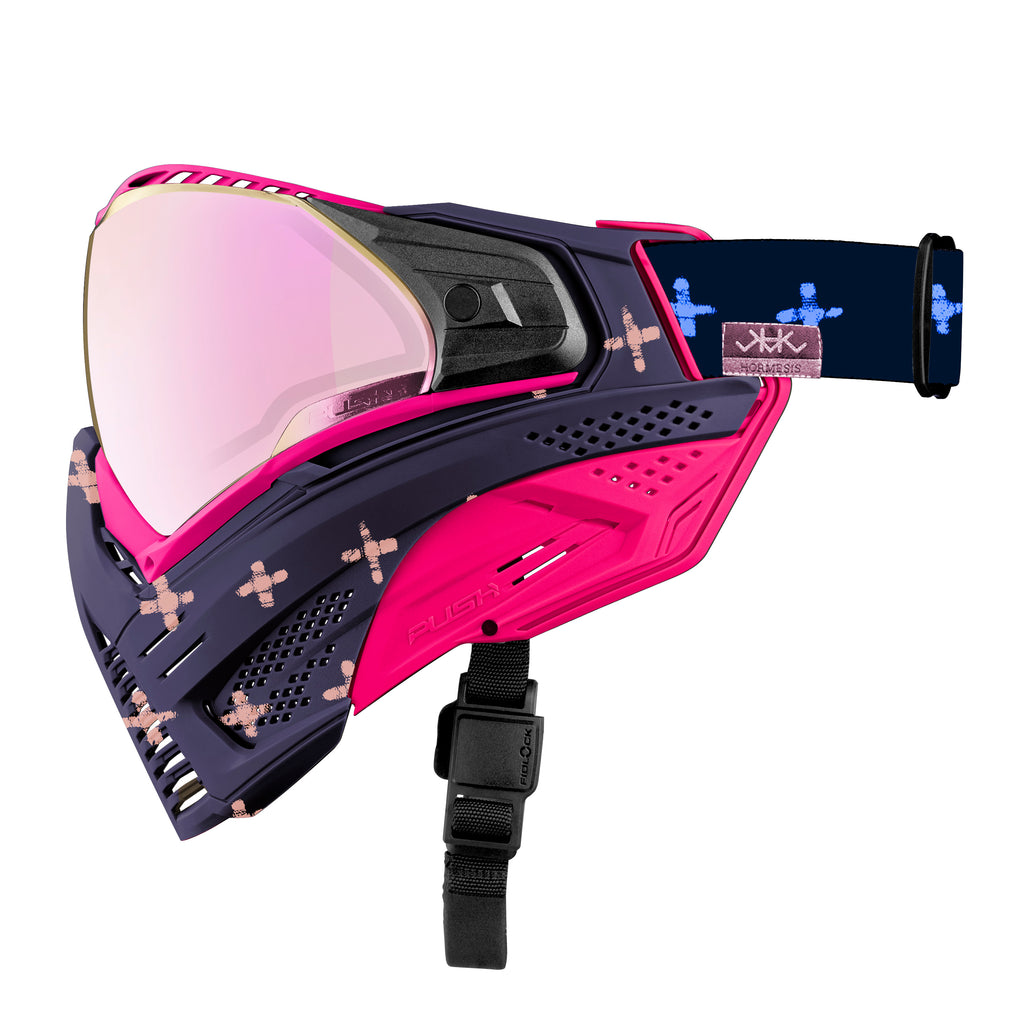 Push Unite Paintball Goggle Mask Strap - Pink Camo